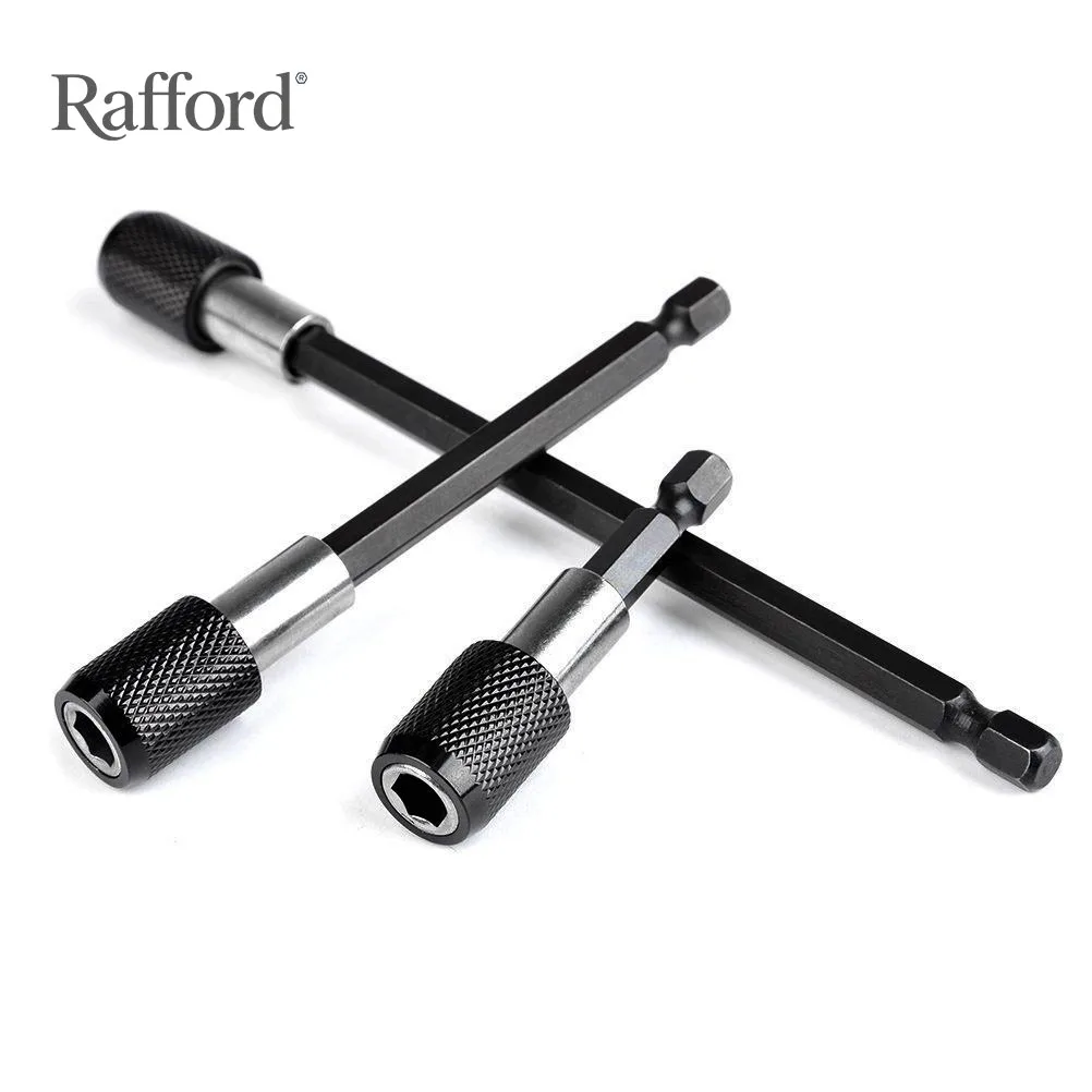 Rafford 3-teiliges 1/4-Zoll-Bohrer-Set für elektrische Bohrmaschinen mit verlängertem Sechskantschaft, magnetisches Verlängerungsfutter-Adapter-Set für Schraubenbohrer Image