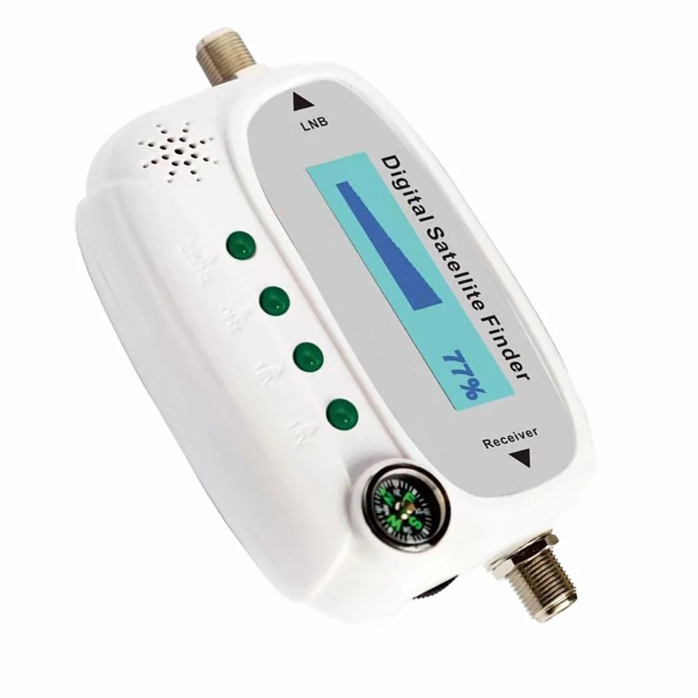 Récepteur Satlink SF08 chaud détecteur de Satellite numérique LED récepteur de Signal TV HD décodeur Sat Satfinder avec boussole 4 indicateur LED