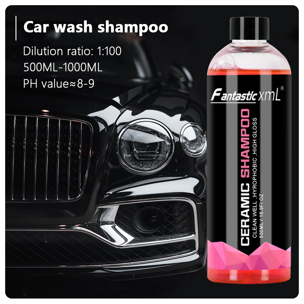 500 ml/Flasche Auto Waschen Shampoo Super Schaum Farbe Detaillierung Auto Produkte Auto Zubehör Außen Auto Detaillierung Reinigungsmaterialien Image