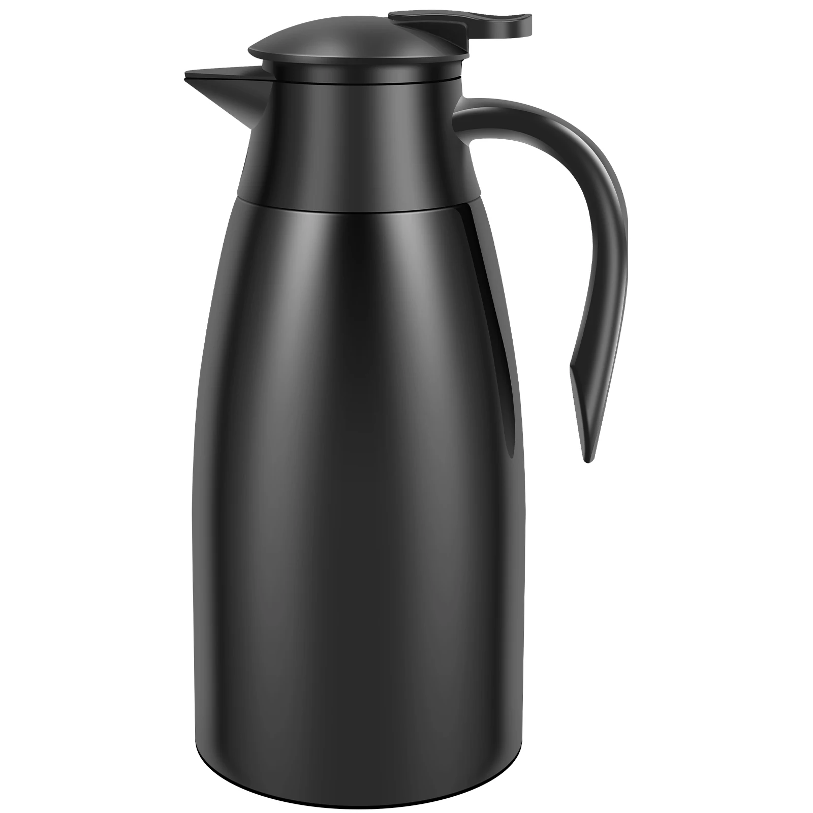 Thermo-Kaffeekaraffe, 2 l, vakuumisoliert, Edelstahl, Kaffeekanne, 20 bis 24 Stunden, große Kapazität, Thermo-Wasserflasche für Zuhause Image