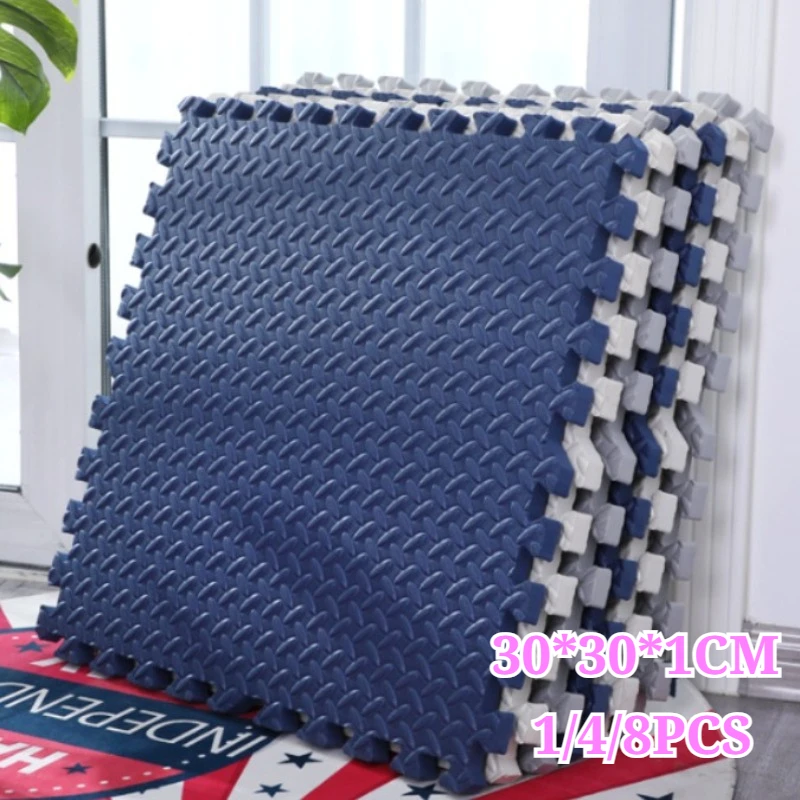 Baby-Schaum-Spielmatte, ineinandergreifender Patchwork-Teppich für Kinder, weiches, rutschfestes Übungspad, Schlafzimmer-Nachttischmatte, Heimdekoration