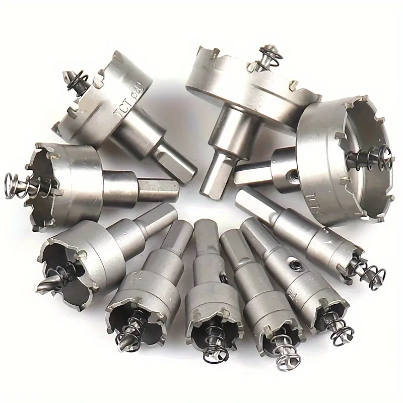 10-teiliges langlebiges Lochsägen-Set aus Legierung – TCT-Metallkernbohrer für mühelose, Größen 16–53 mm, perfekt für Edelstahl und Met