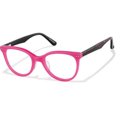 Zenni Girls Cat-Eye Glasses Pink Plastic Full Rim Frame