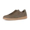 Sneaker PIUS GABOR, Herren, Gr. 9,5 (44), grün (dunkeloliv), Nubukleder, sportlich, Schuhe, Freizeitschuh, Halbschuh, Schnürer mit Lochmuster, Weite G (=weit)