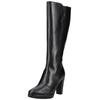 High-Heel-Stiefel NERO GIARDINI "Nero Giardini Stiefel Leder", Damen, Gr. 40, schwarz, Leder, casual, Schuhe