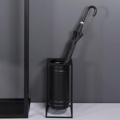 Schirmständer SPINDER DESIGN "DRIP", schwarz, B:20cm H:40cm T:20cm, Stahl, Regenschirmständer, Regenschirmständer aus Stahl Image
