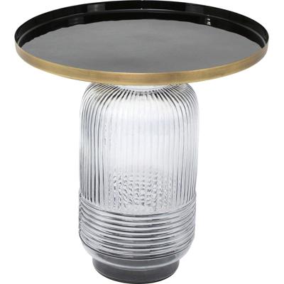 Beistelltisch PAROLI, schwarz (gold, anthr, klar, gold), B:45cm H:47cm T:45cm, Tische Image