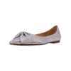 Ballerina STEVE MADDEN "STEVE MADDEN Ballerinas Lederimitat/Textil", Damen, Gr. 40, silber, Lederimitat, Textil, casual, Schuhe