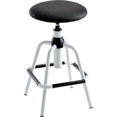 Drehhocker MAYER SITZMÖBEL "1202", schwarz (brillantschwarz), B:34cm H:58cm T:34cm, 100% Polyesterstrick mit Beschichtung 100% Vinyl, Hocker, Drehhocker 1202 Image