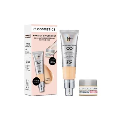 IT Cosmetics CC+ Cream LSF 50 & Anti-Aging Creme Make-up Set Nude Image