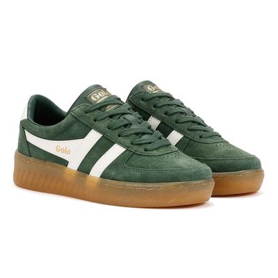 Gola Grandslam Damen Sneakers Aus Wildleder In Grün Image