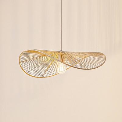 Hängelampe Valdorin Lindby, dimmbar, creme / amber, für Wohn- / Esszimmer, Papier / Lunolit / Lunopal, Modern, Pendelleuchte Image