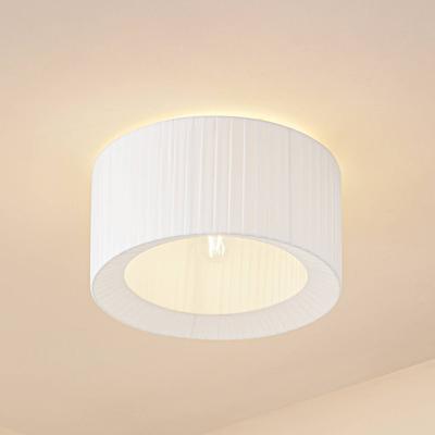Deckenlampe Virelle Lindby, dimmbar, weiß / opal, für Schlafzimmer, Textil / Stoff / Seide, Deckenlampe Image