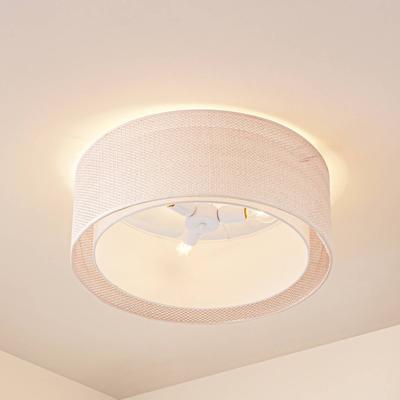 Deckenlampe Soula Lindby, dimmbar, creme / amber, für Wohn- / Esszimmer, Kunststoff, Landhaus / Rustikal, Deckenlampe Image