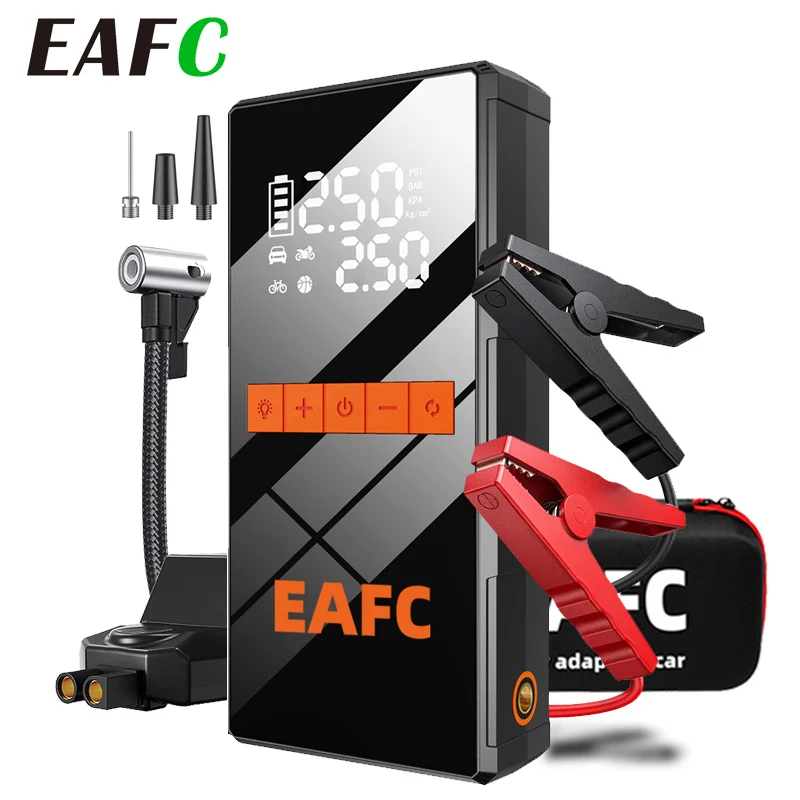 EAFC 150PSI Luftpumpe Auto-Batterie Notfall-Booster 5000A Auto-Starthilfe Powerbank Tragbares Startgerät Auto-Starter Image