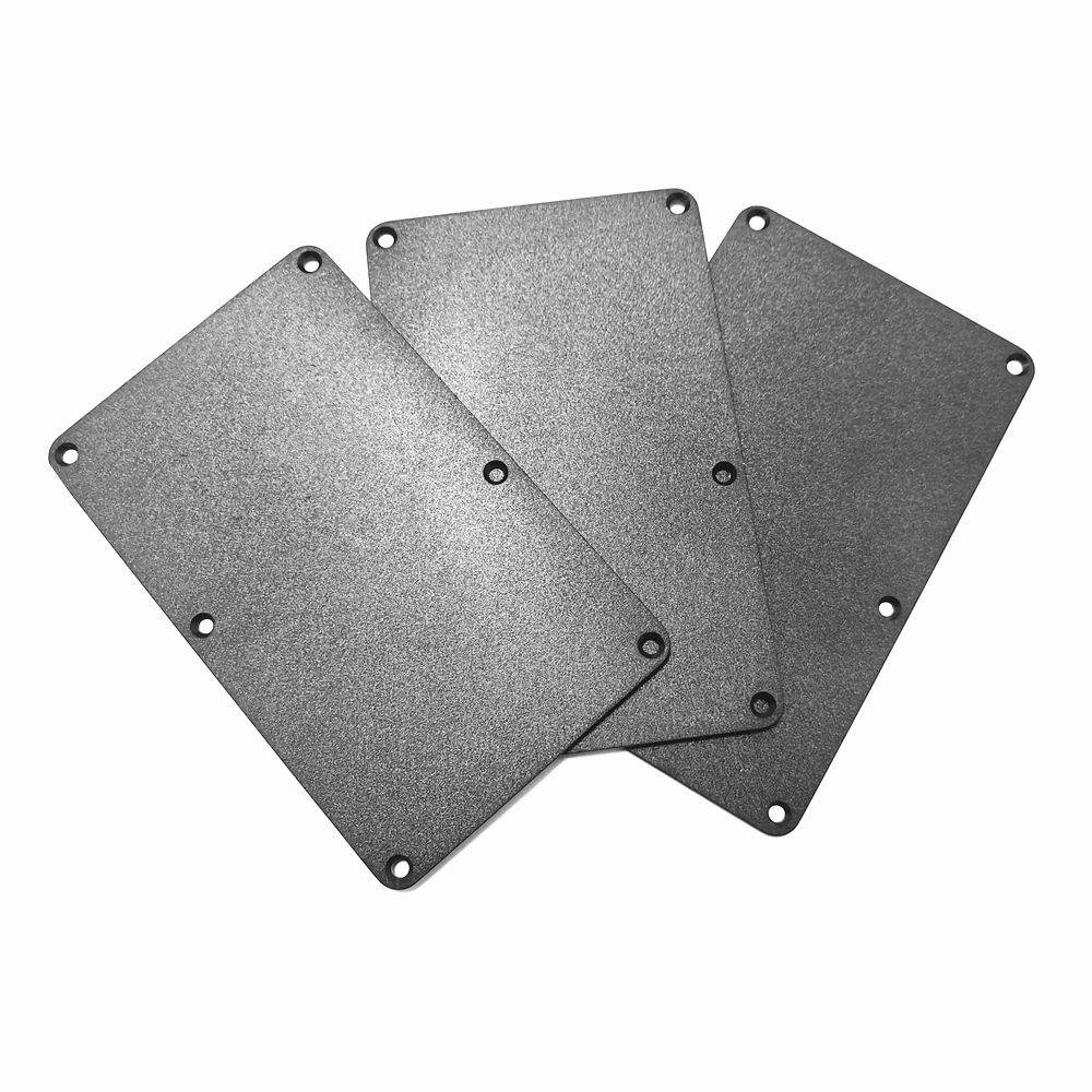 Schwarze Kunststoff-E-Gitarre, hintere Abdeckplatte, Schaltung, Verkabelung, Rückwand, Federfach, Schutzplatte, Sandin-Zubehör Image