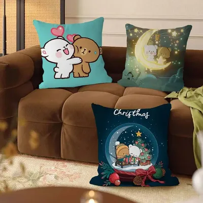 Milch Und Mokka 45*45 cm Kissen Abdeckung Kissen Abdeckung Dekor Kissen Hause Kissenbezug Für Couch Kissen Image