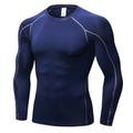 Per uomo Maglia a compressione Strato di base per l'allenamento T-shirt Fitness Manica Lunga Top Athleisure Autunno Mimetico Asciugatura Rapida Palestra Pallacanestro Atletico abbigliamento sportivo