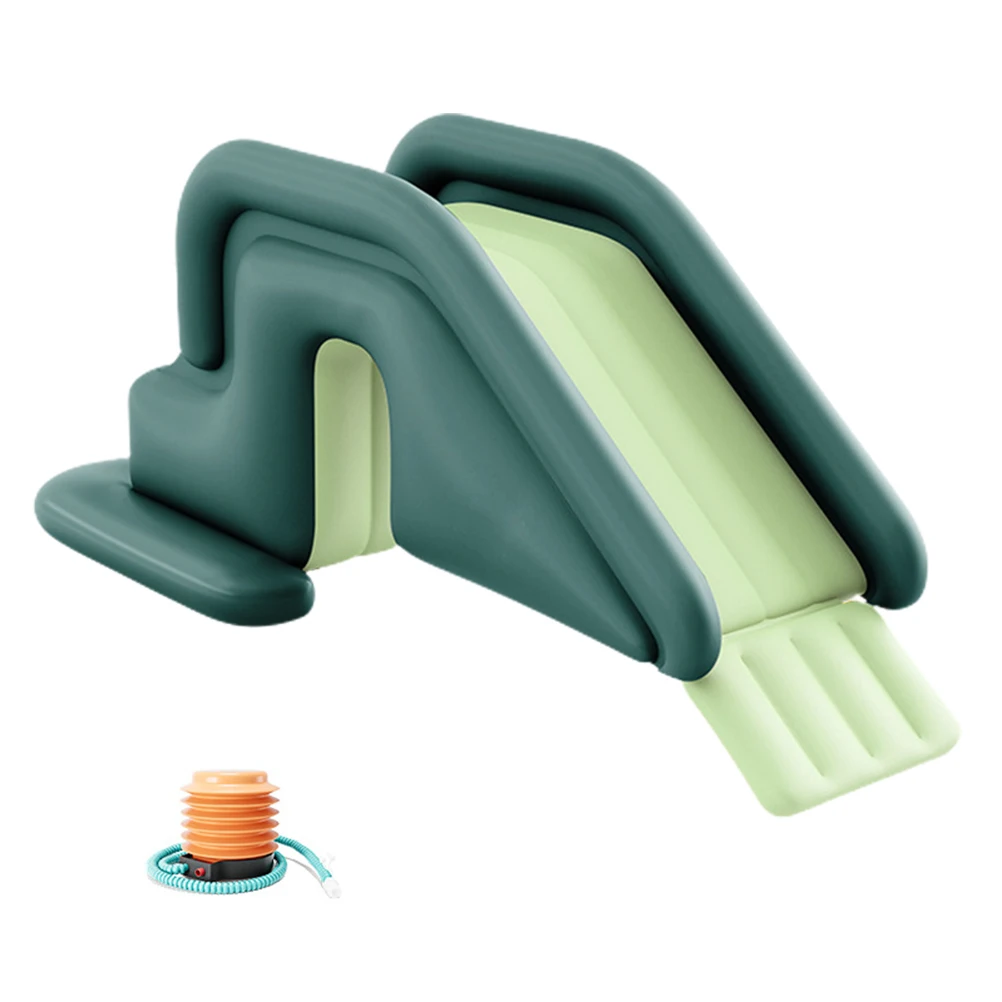 Kletterwand Wasserrutsche Aufblasbare Wasserrutsche Kinder Kinder Sommerspaß Kompakter aufblasbarer Park Outdoor Dabble Wasserrutsche Image