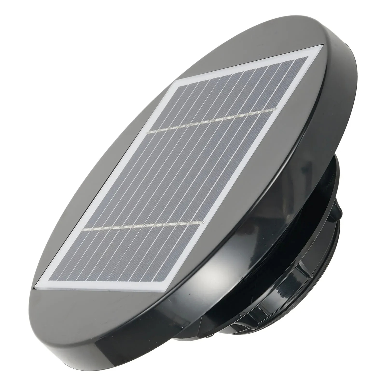 1 Stück solarbetriebener Dachventilator, polykristallin, 5,5 V, 2,5 W, für Boot, Wohnmobil, Gewächshaus, Schuppen, Wohnwagen, Gartenschuppen, Toiletten, Dach Image