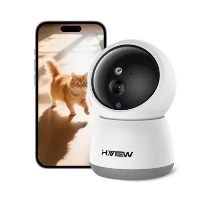 H.VIEW 3MP IP-Kamera WiFi Home Indoor AI Human Detection Audio Wireless Security CCTV-Kamera
