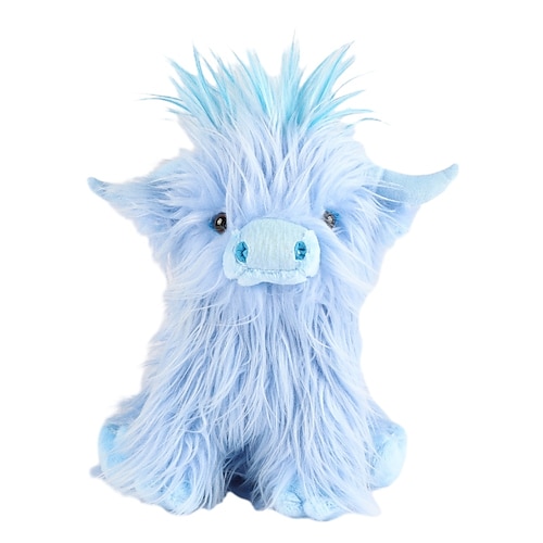 Simulation Hochlandkuh Plüschtier, weich ausgestopftes, lebensechtes Tierspielzeug, Hochlandkuh, Kawaii-Geschenk für Kinder, Spielzeug für Jungen und Mädchen, Geburtstagsgeschenk Image
