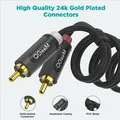 QGeeM 2RCA a 2RCA Cavo Jack Connettore Splitter Cavo audio 2RCA Maschio a maschio Cavo stereo Aux per TV Box CD DVD VCD Radio Amplificatore audio Console home theater Mixing Soundbox Cavo altoparlante