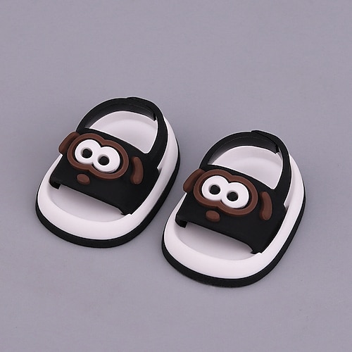 1 Paar Puppenschuhe für 17 cm große Puppen, süße Mini-Schuhe, Zubehör für 17 cm große Puppen, Sitz- und Stehserie, Silikon-Puppen-Regenschuhe (keine Puppe)