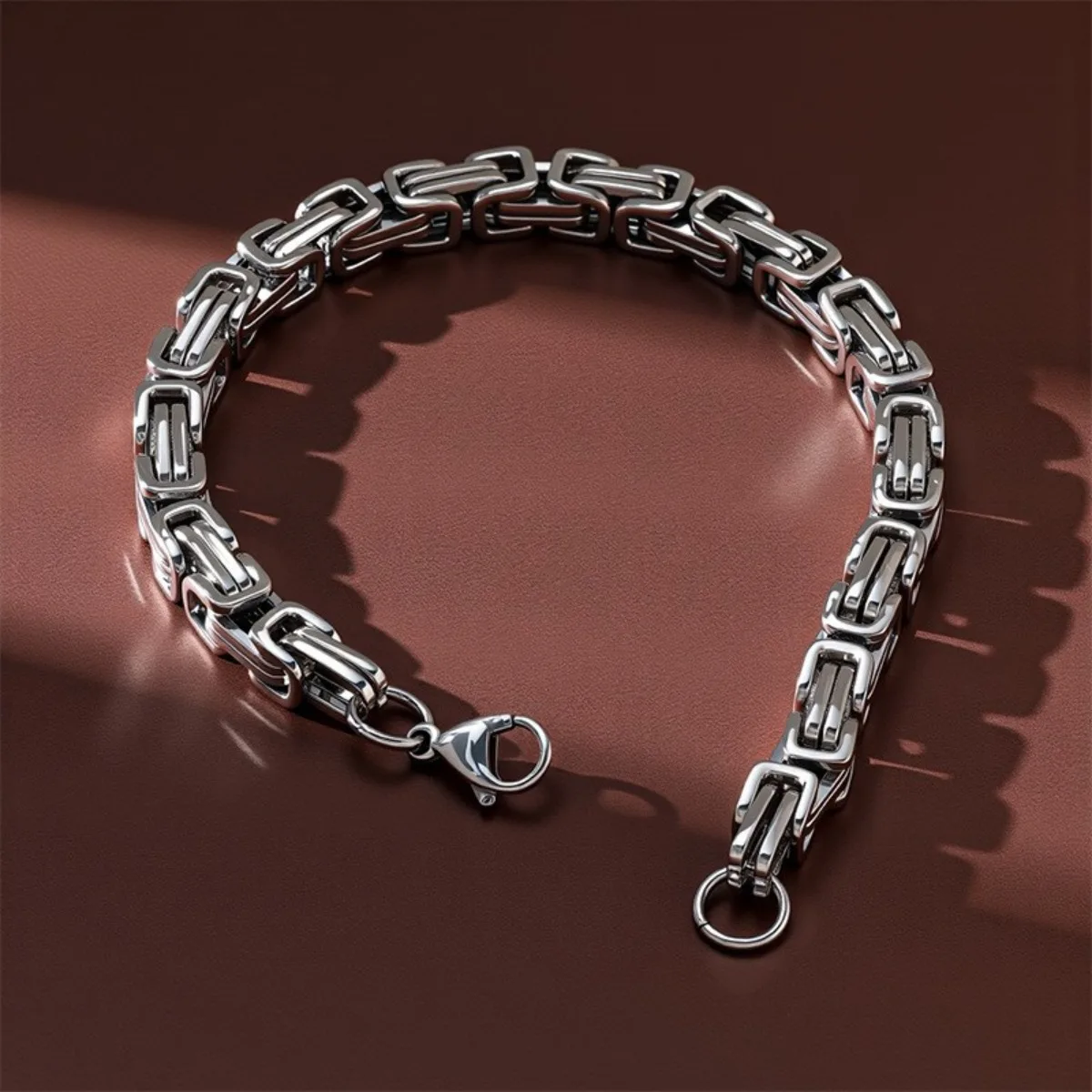 Modisches Armband für Herren, Edelstahl-Kettenschmuck, hypoallergen, Geschenk und Party, Punk-Armreifen, Zubehör, 3 Arten von Farben