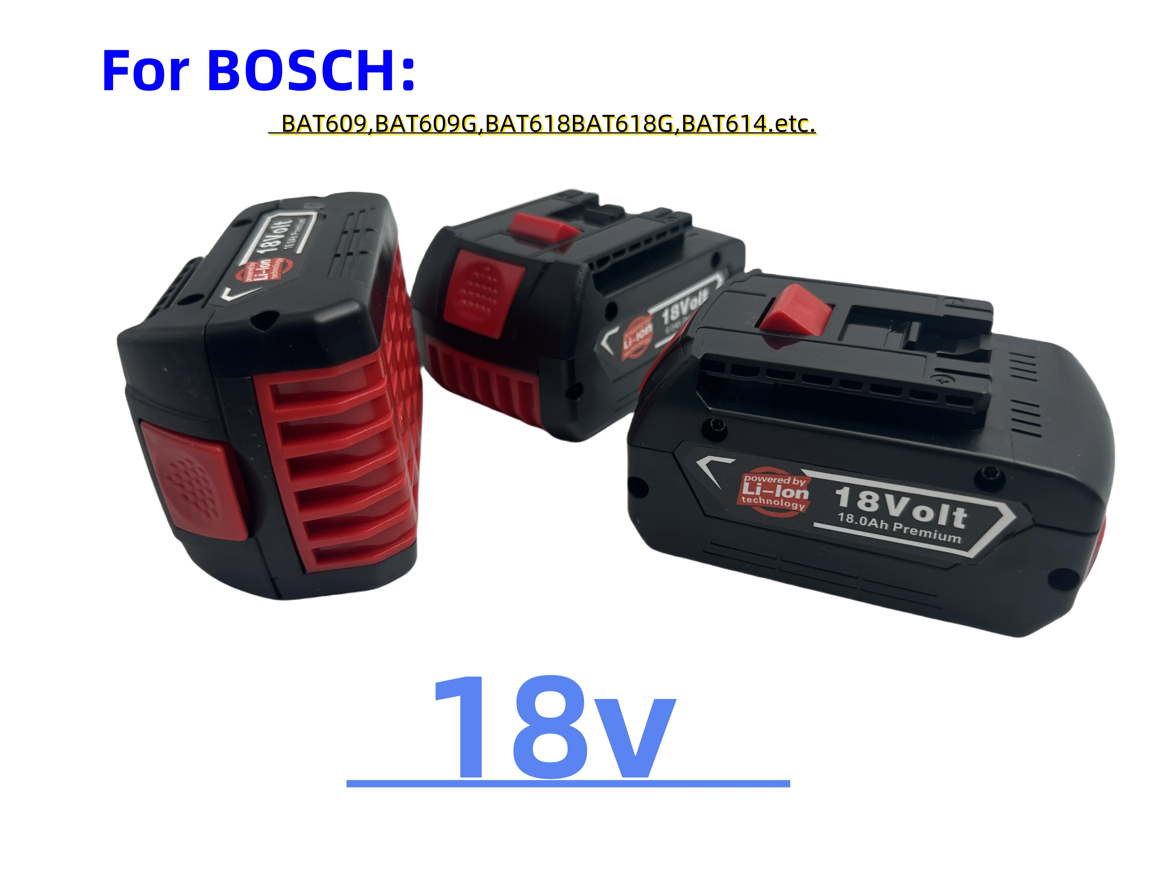 BOSCH 18V Akku Zubehör Schraubendreher Akku passend für BAT609 BAT609G BAT618 BAT618G BAT614 12,0Ah + Ladegerät Image