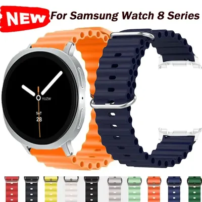 Silikon-Armband für Samsung Galaxy Watch 8 40 mm 44 mm Smart Watch Sportarmband für Samsung Galaxy Watch 8 Classic 46 mm Gürtel