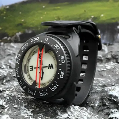 Compass watch style Underwater 50m Diving Compass Professional Waterproof Navigator Scuba Luminous Balanced Watch for Swimming
