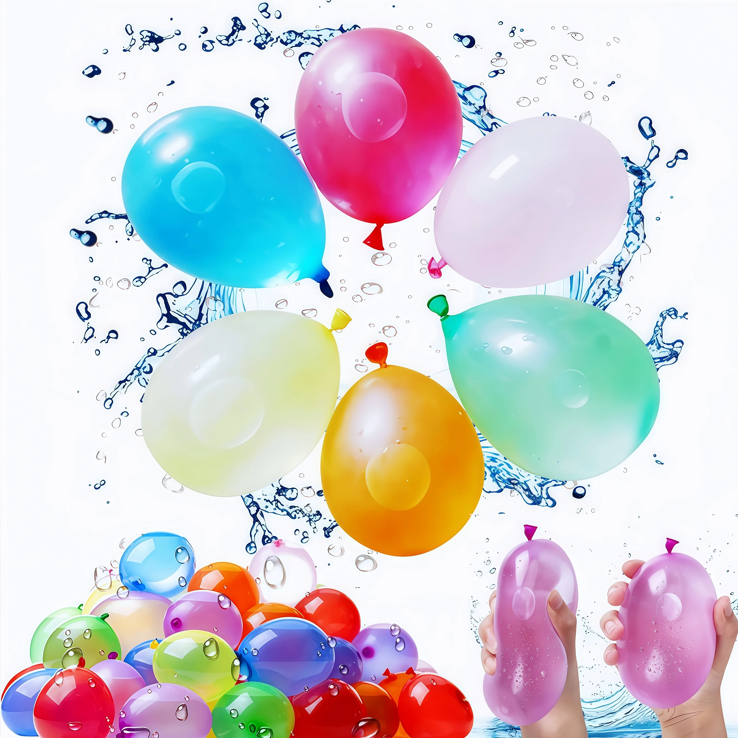Füllung Wasser Luftballons Sommer Strand Party Outdoor Wasser Bälle Bündel Bomben Splash Ball Neuheit Gag Spielzeug für Kinder Erwachsene Kinder Image