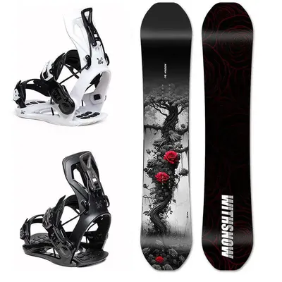 Premium Wood Core Snowboards - Customizable All-Mountain Boards For Adults & Youth Profile Two-Piece Wear Carbon