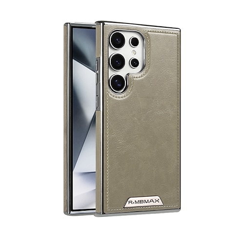 Handy Hülle Handyhüllen Für Samsung Galaxy S26 Ultra Plus S25 Ultra S24 Ultra Plus S23 Ultra Plus Rückseite Unterstützt kabelloses Laden Stoßfest Retro TPU PU-Leder Image