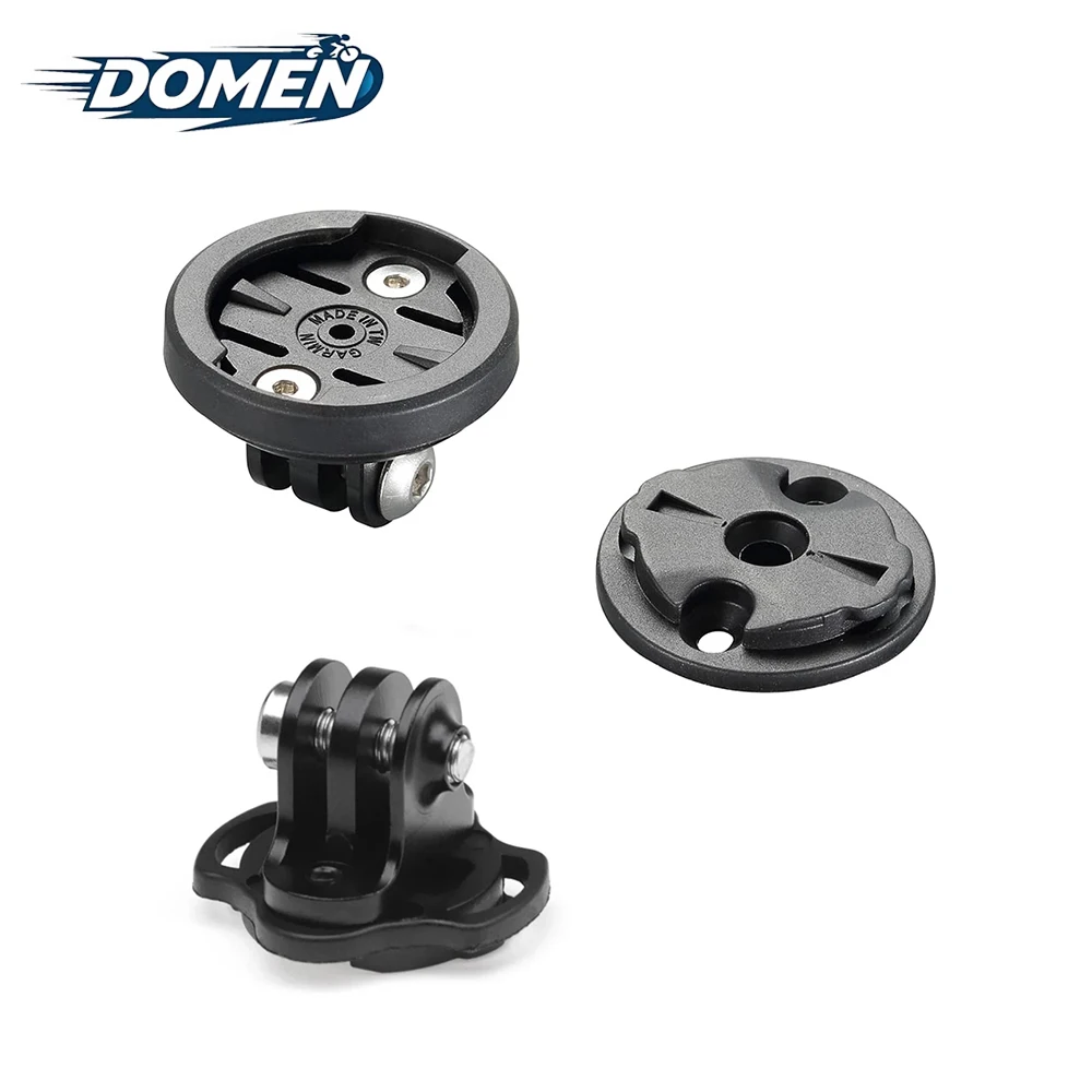 DOMEN Supporto per computer da bici Fotocamera per bicicletta Garmin Gopro Adattatore per supporto per faro Fotocamera per bicicletta Supporto per luce Parti da strada MTB
