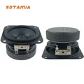 SOTAMIA 2PCS Subwoofer da 2,5 pollici 4 Ohm 20W Bordo in gomma 70mm Altoparlante subwoofer con membrana di carta magnetica esterna