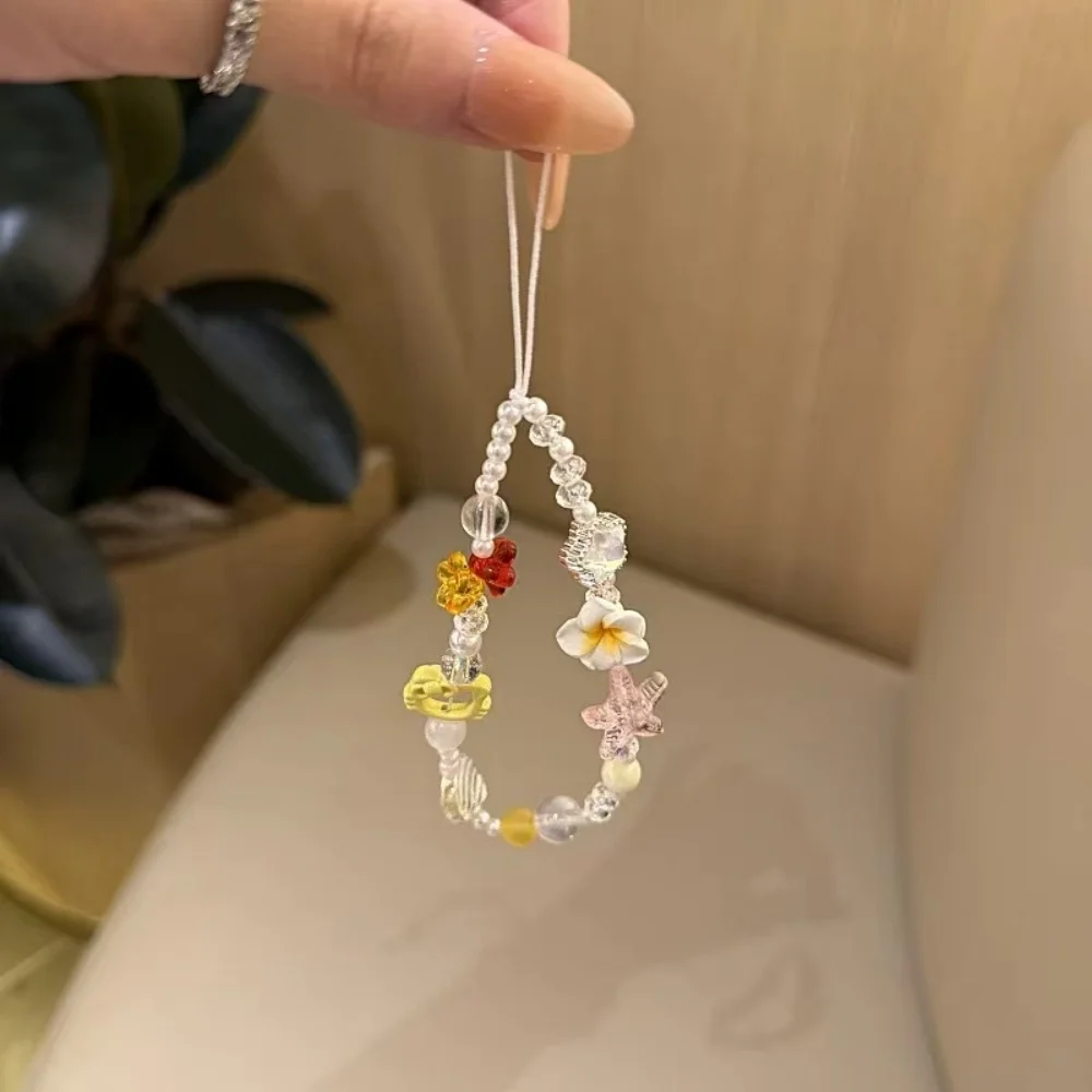 [Lw] Sommer Sonnenblume gelb kt Katze Handykette personalisierte kreative Hängekette neue Kette handgemachte Perlen Mädchen Image