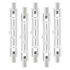 lampadine alogene r7s 100w 150w j78mm tipo lampadine t3 dimmerabili 110v 220v lampadine alogene a doppia estremità da 3 pollici per lavoro/sicurezza/lampade da paesaggio 5 pezzi