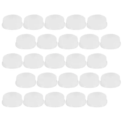 Transparent Silicone Flute Plug Open Hole Plug Cover Flute Key Cover Key Cap Replacement Parts For Flutes Repair Supplies 24Pcs