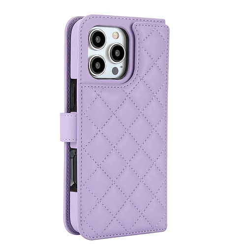 Handy Hülle Handyhüllen Für 16 15 14 Pro Max Plus 16e 13 Mini Brieftaschenhülle mit Trageriemen Ständer Kartenfach Retro TPU PU-Leder Image