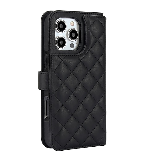 Handy Hülle Handyhüllen Für 16 15 14 Pro Max Plus 16e 13 Mini Brieftaschenhülle mit Trageriemen Ständer Kartenfach Retro TPU PU-Leder Image