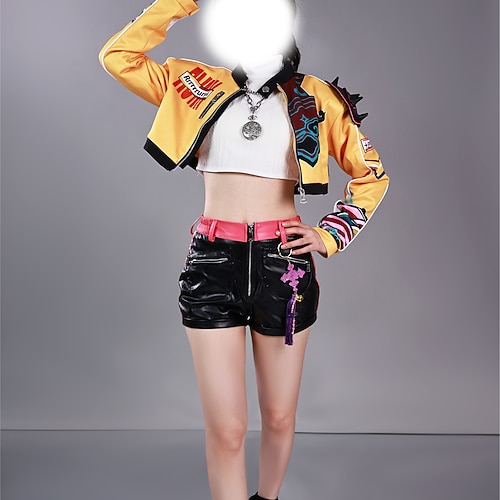 Von koreanischen Idolen inspiriert Idol Popstar Kostüm Festkleidung Virtuelles Idol for Damen Erwachsene Halloween Karneval Leistung Comic-Konzert Anime Expo Image