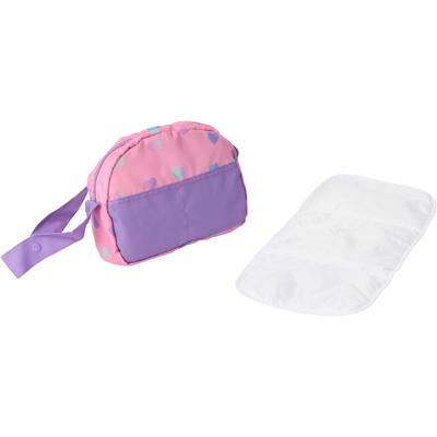 Puppen Wickeltasche CHIC2000, herzchen lila, Puppenausstattungen, KinderB:29cm H:22cm T:9cm, Polyester, B:29cm H:22cm T:9cm Image