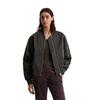 Outdoorjacke MARC O'POLO "aus recyceltem Shiny-Polyester-Twill", Damen, Gr. 42, braun (schwarz coffee), Obermaterial: 100% Polyester; Füllung: 100% Nicht verfügbar; Futter: 100% Nicht verfügbar, casual, regular fit, Langarm Strickbündchen, Jacken