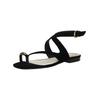 Zehentrenner DOLCE VITA "Dolce Vita Sandalen Veloursleder", Damen, Gr. 39, schwarz, Veloursleder, casual, Schuhe