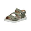 Riemchensandale LEGERO "Legero Sandalen Nubukleder", Damen, Gr. 38, grün (hellgrün), Nubukleder, casual, Schuhe