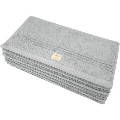 Gästehandtuch DYCKHOFF "Nature", silber, B:30cm L:50cm, Frottier, Obermaterial: 100% Baumwolle, Handtücher (Packung) Image