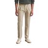 Chinohose MARC O'POLO "aus Bio-Baumwoll-Mix", Herren, Gr. 34, Länge 34, multi, nordic beige, Obermaterial: 99% Baumwolle, 1% Elasthan, gemustert, elegant, figurbetont normal, Hosen