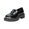 Slipper STEVE MADDEN "STEVE MADDEN Slipper Lederimitat", Damen, Gr. 41, schwarz (schwarz lack), Lederimitat, casual, Schuhe